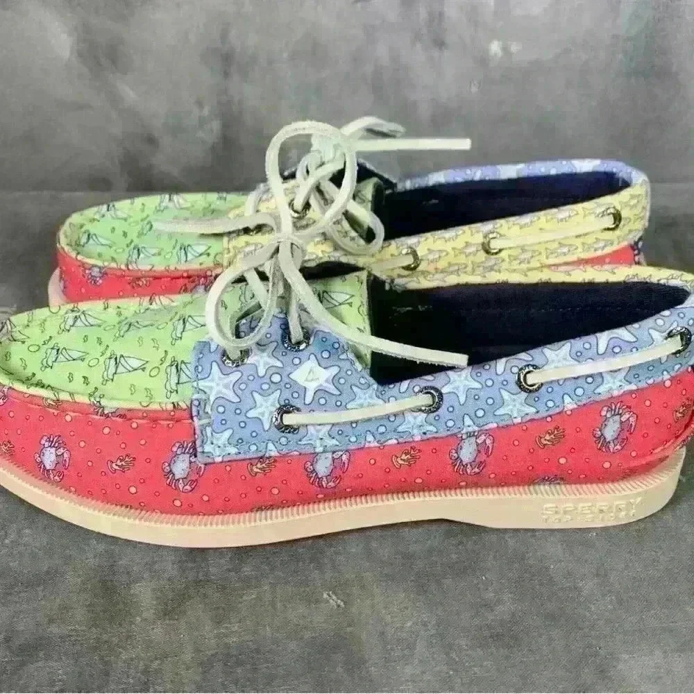 Sperry Vineyard Vines Boat Shoes KIDS size 1m - Picture 2 of 7